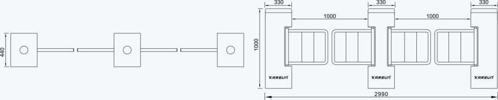 Js-bz005-swing gate | karsun