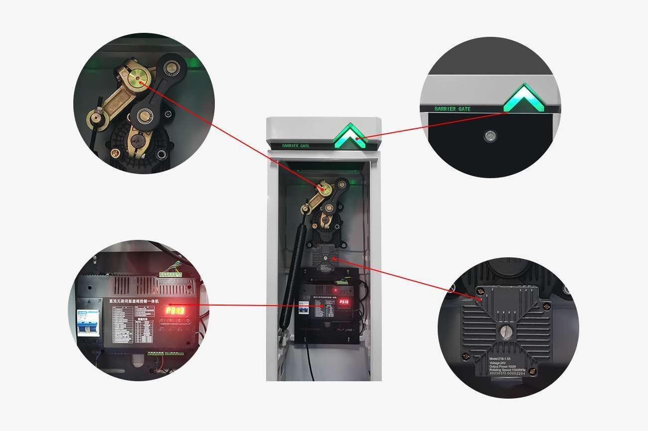 KS-DZ0023 - Karsun Access DC Brush-Less Boom Barrier Gate JS-LPRO1, KARSUN, KARSUN ACCESS, Access Control, Biometric Access Control, Face Recognition Device, Parking, Auto Payment Machine, Boom Barrier Gate, LPR Camera, Parking Guidance, RFID Parking System, Rising Bollards, Ticket/Card Dispenser, Turnstile, Flap Turnstile, High Speed Gate, Sliding Turnstile, Swing Turnstile, Tripod Turnstile, Waist /Full Height Turnstile, Parking Gate, Parking Barrier Gate, Boom Barrier, Parking Barrier, Barrier Boom Arm Gate, Parking Equipment, Automatic Boom Barrier Gate, DC Motor Barrier Gate, Car Park Barrier System KS-DZ0023 boom barrier gate provides a secure and convenient solution of stopping unauthorize vehicle or giving access to authorize vehicle, for parking lots with high traffic flow such as toll gate, shopping center, exhibition center, hospitals, airport etc. Previous Next Features Karsun DZ series boom Barrier gate is durable, accurate, flexible and safe. It assembles with aluminum alloy octagonal beam with the Max. Length of 6m, gate open/close time is 0.9s/1.5s/3s optional. Adopts 2nd generation DC brush-less mechanism, which merits for compact in structure, enhanced rigidity, and convenient for maintenance and operation. When the brake lever is in the horizontal or vertical state, the movement structure is completely self-locking, which can effectively protect the reducer from external impact. Compared with ordinary barrier gate mechanism, our failure rate can be reduced by about 20%. Anti-smashing function, rebound when encountering obstacles.Control Board in a Plastic box makes control board waterproof and dust-proof.All part is made by mold make the barrier gate accurate and stable.Safety- Loop detector: after vehicle passed the barrier will automatically close once the loop input was triggered. KARSUN