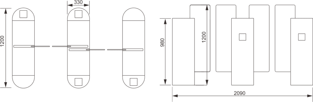 Js-pyz002 - inclined surface sliding turnstile | karsun