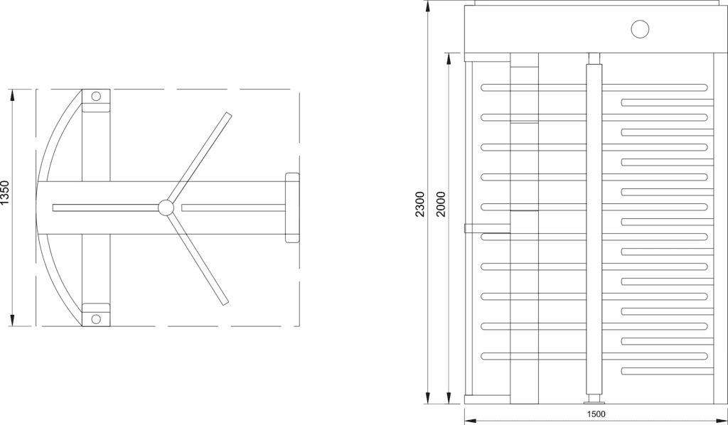 Js-qgz008 - signal lane full height turnstile gate with face recognition access control system | karsun