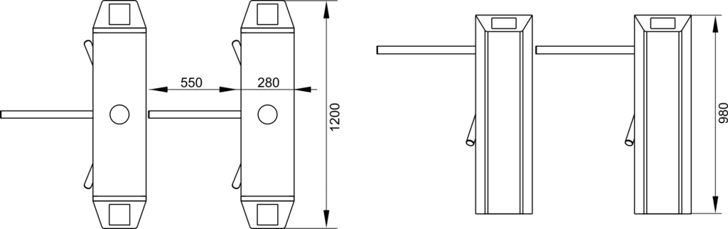 Js-sgz001 - bridge tripod turnstile gate | karsun