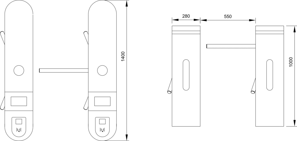 Js-sgz006 - ticket tripod turnstile gate for outdoor | karsun