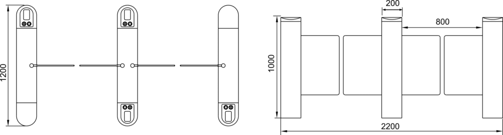 Js-xbz001-swing gate turnstile manufacturer | karsun