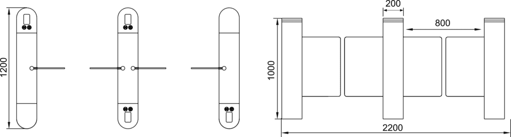 Js-xbz004-swing gate turnstile manufacturer | karsun