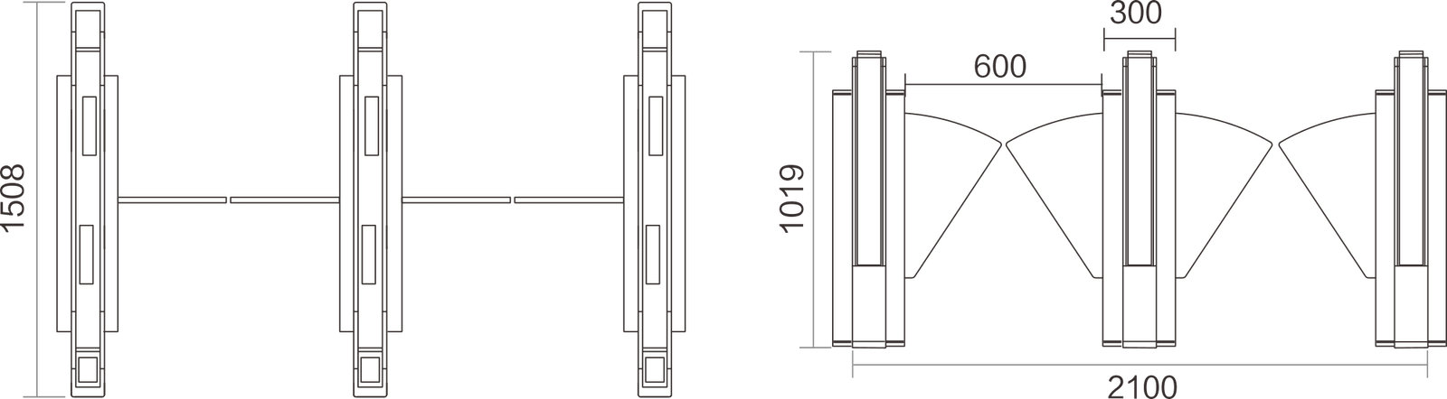 Js-yz020-flap gate turnstile manufacturer | karsun