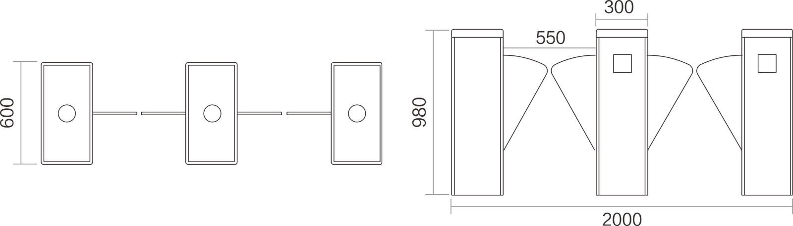 Js-yz021-flap gate turnstile manufacturer | karsun