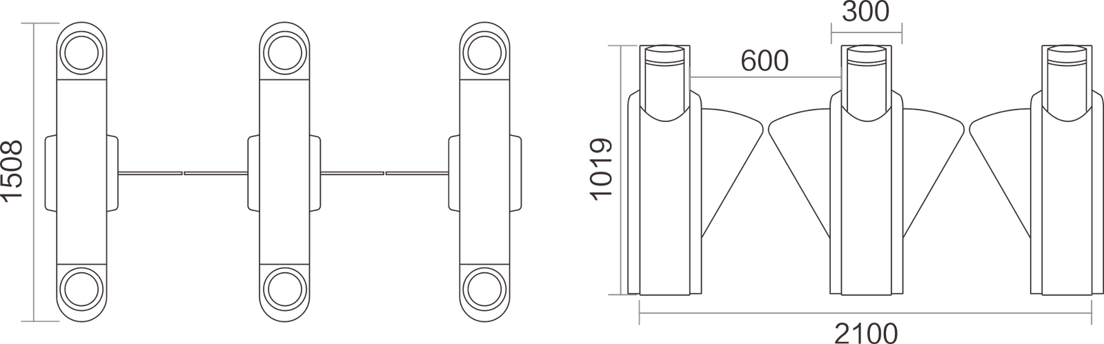 Js-td6303-22-flap barrier turnstile gate | karsun